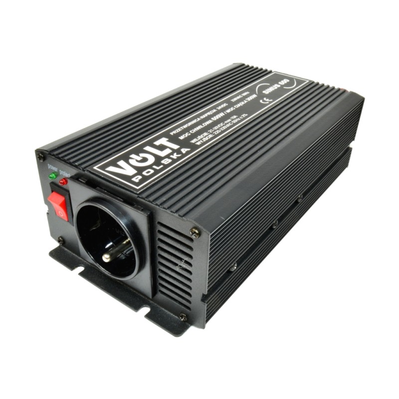 Invertor auto camion tir SINUS 600 24V sinus pur 3SIP060024